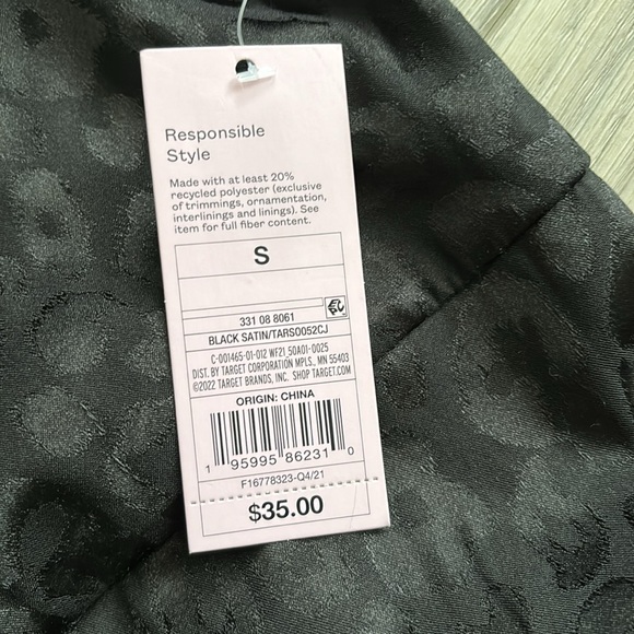 NWT 🖤 WILD FABLE Slinky Black Dress - Picture 2 of 4